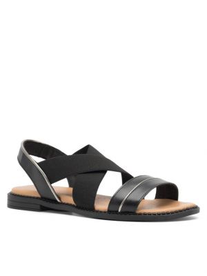 Kožené sandály Sarah Karen černé