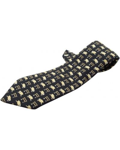 Krawat vintage Hermès Vintage, сzarny