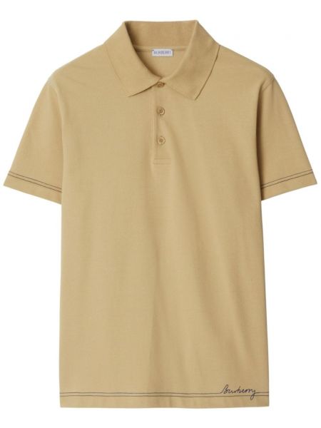 Poloshirt med broderier Burberry