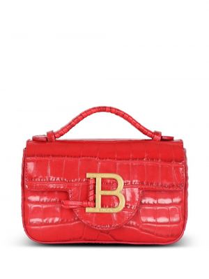 Borsa di pelle con stampa Balmain