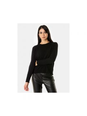 Jersey de lana de cachemir de tela jersey Vanisé negro
