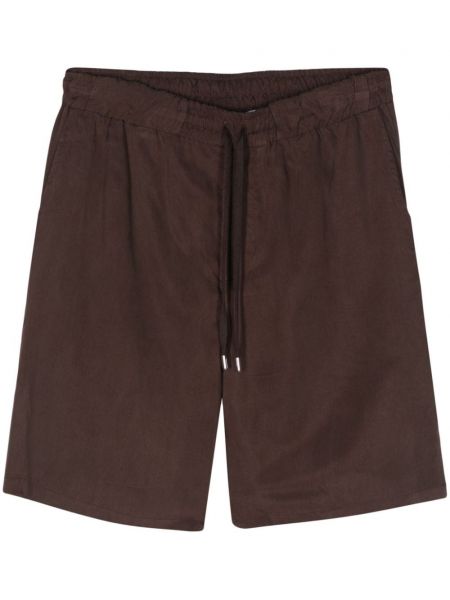 Shorts en satin Costumein marron