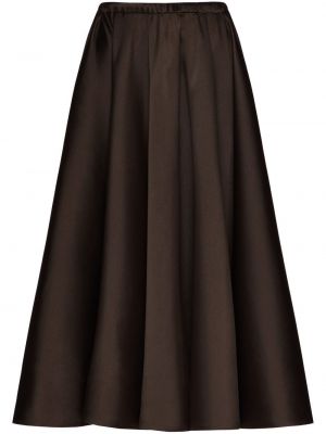 Plisované midi sukně Valentino černé
