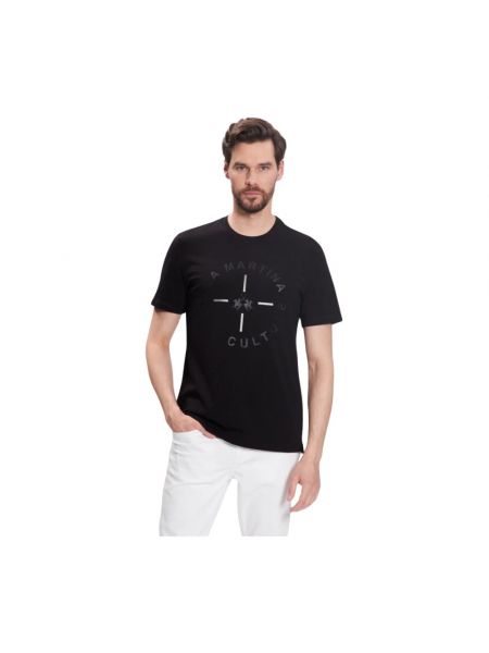 Jersey t-shirt mit print La Martina schwarz