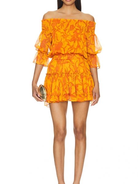 Mini robe Misa Los Angeles orange