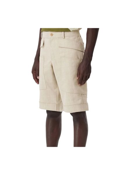 Pantalones cortos de lana Burberry beige