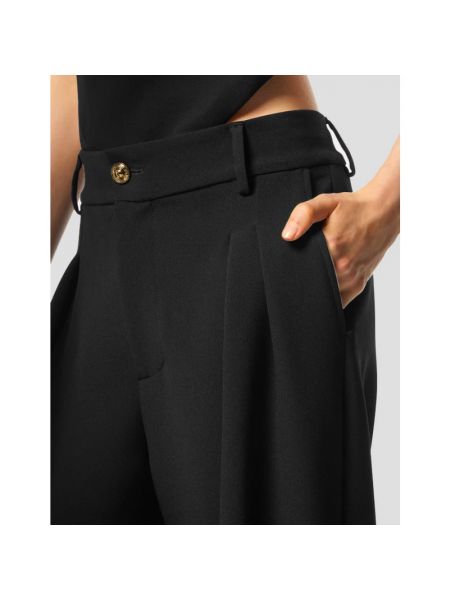 Pantalones rectos Versace Jeans Couture negro