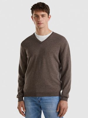 Пуловер United Colors Of Benetton коричневый