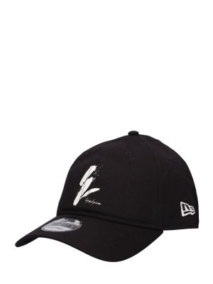 Памучна шапка с козирки Yohji Yamamoto черно