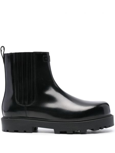 Lakované kožené chelsea boots Givenchy černé