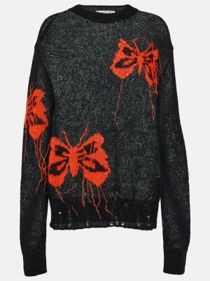 Пуловер от мохер Acne Studios черно
