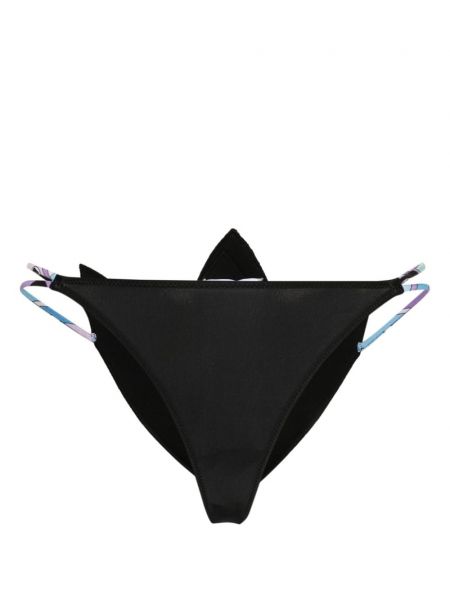 Applikation kontrolleret blomstret bikini Pucci sort