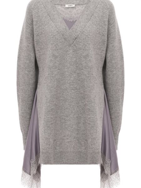 Шерстяной пуловер Goen.j серый
