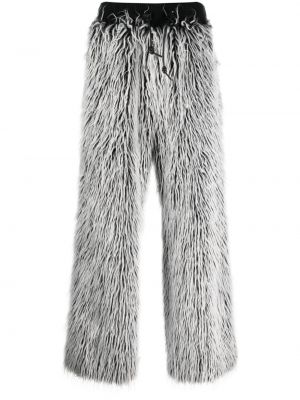 Tiesios kelnės su kailiu Dolce & Gabbana