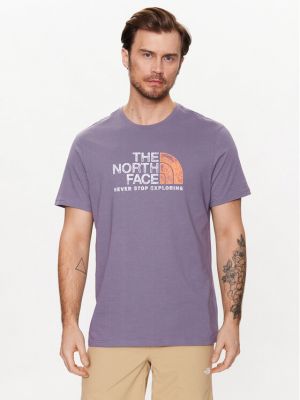 Тениска The North Face виолетово