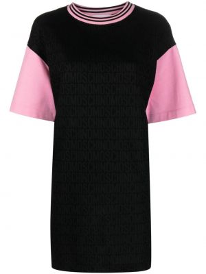 Жакардова коктейлна рокля Moschino черно