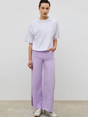 Прямые джинсы Baon фиолетовые