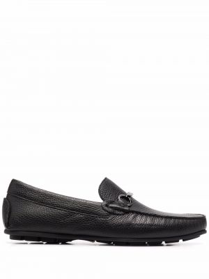 Skinn loafers Corneliani svart