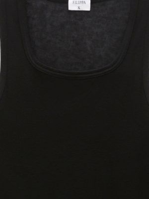Průsvitná košile Filippa K černá
