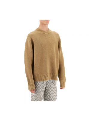 Jersey de lana de algodón de tela jersey Acne Studios beige