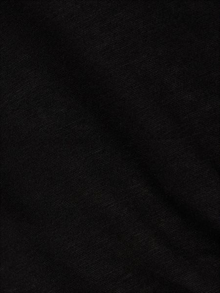 Βαμβακερή μπλούζα με στενή εφαρμογή από ζέρσεϋ Wardrobe.nyc μαύρο