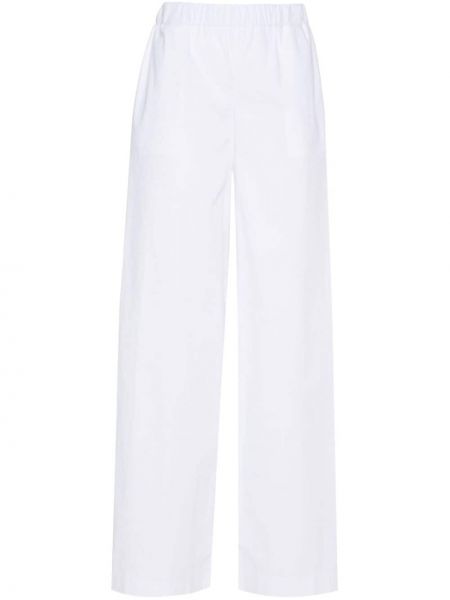 Relaxed памучни панталон Federica Tosi Бяло