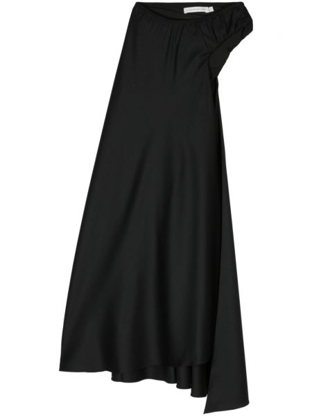 Asymetrické dlouhá sukně Christopher Esber černé