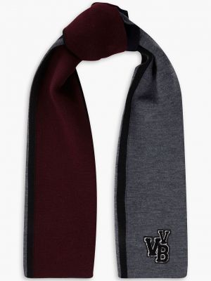 Шерстяной шарф с аппликацией Victoria Beckham