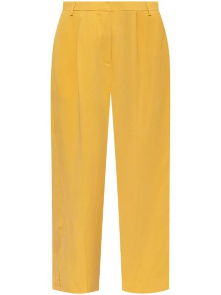 Spodnie relaxed fit Munthe żółte