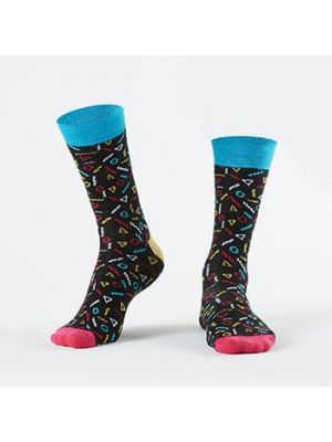 Κάλτσες με γεωμετρικά σχέδια Fasardi λευκό