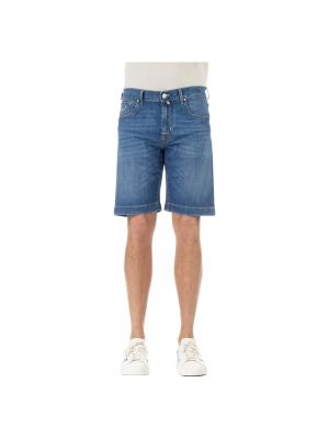 Leinen jeans shorts Jacob Cohën blau