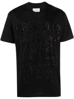 Koszulka z cekinami Philipp Plein czarna