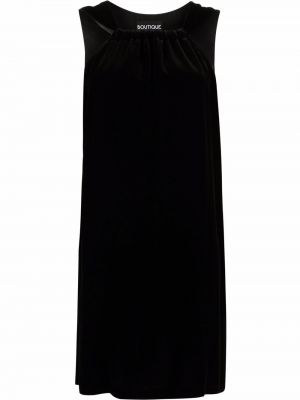 Hedvábné mini šaty bez rukávů Boutique Moschino - černá