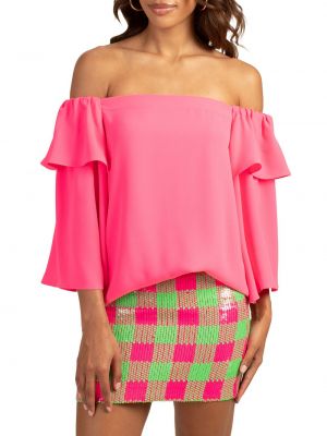 Розовая блузка Trina Turk