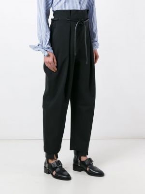 Plisované kalhoty 3.1 Phillip Lim černé