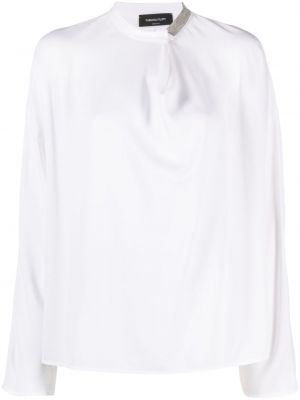 Блуза с кристали Fabiana Filippi бяло