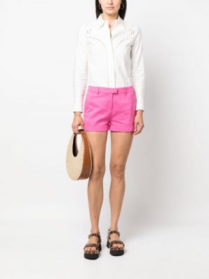 Shorts mit paisleymuster Etro pink