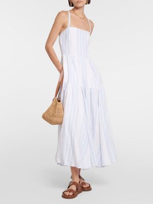 Ριγέ λινή μάξι φόρεμα Polo Ralph Lauren