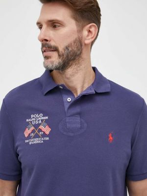Pamučna majica Polo Ralph Lauren plava