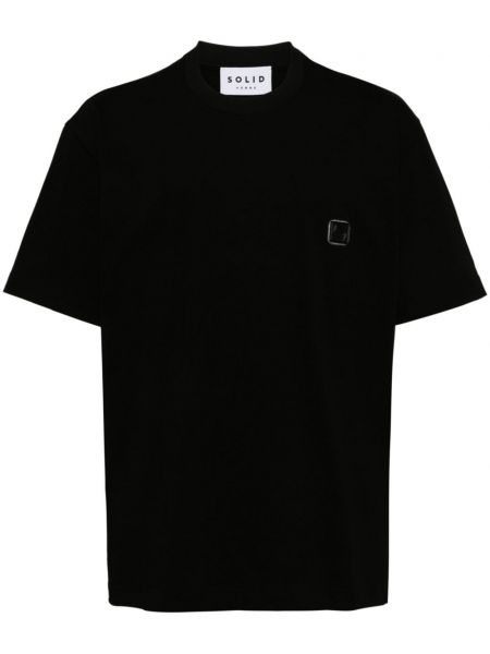 T-shirt aus baumwoll mit print Solid Homme schwarz