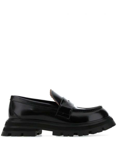 Læder loafers Alexander Mcqueen sort