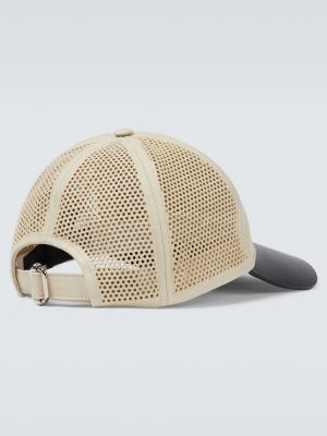 Памучна кожена шапка с козирки Givenchy бежово