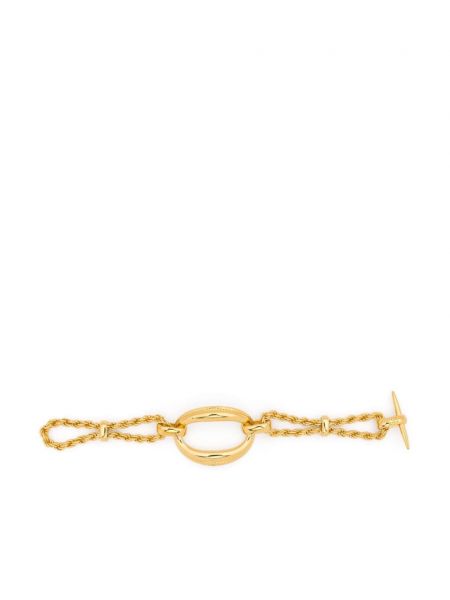 Bracelet en tricot Saint Laurent doré