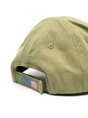 Siuvinėtas kepurė su snapeliu Autry žalia
