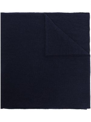Плетен кашмирен шал Johnstons Of Elgin синьо