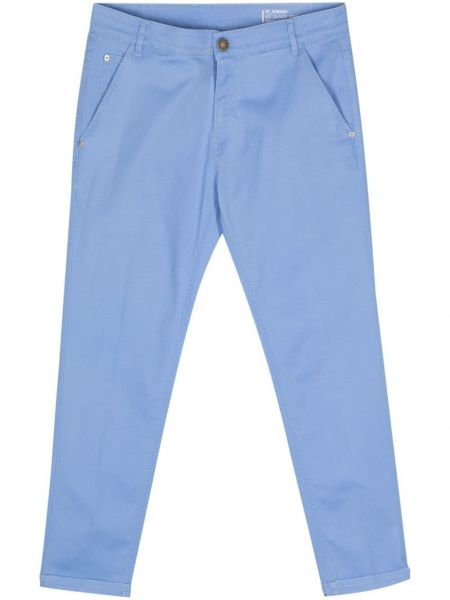 Slim fit skinny fit džínsy s vreckami Pt Torino modrá