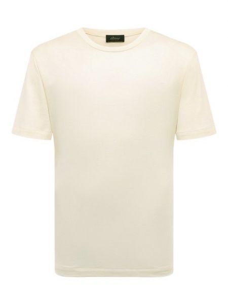 Хлопковая шелковая футболка Brioni