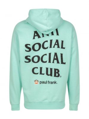 Mikina s kapucí Anti Social Social Club zelená