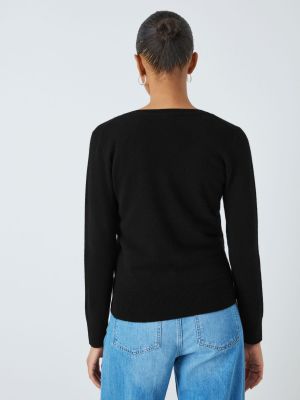 Кашемировый свитер с v-образным вырезом John Lewis черный