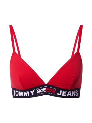 Merevítő nélküli melltartó Tommy Jeans piros
